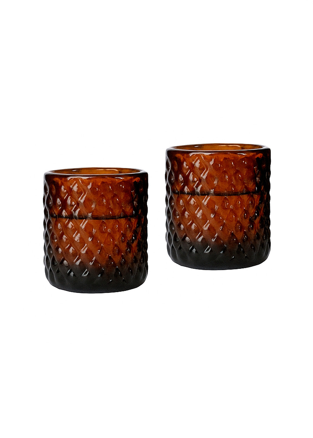 SET DE VASOS ÁMBAR x2