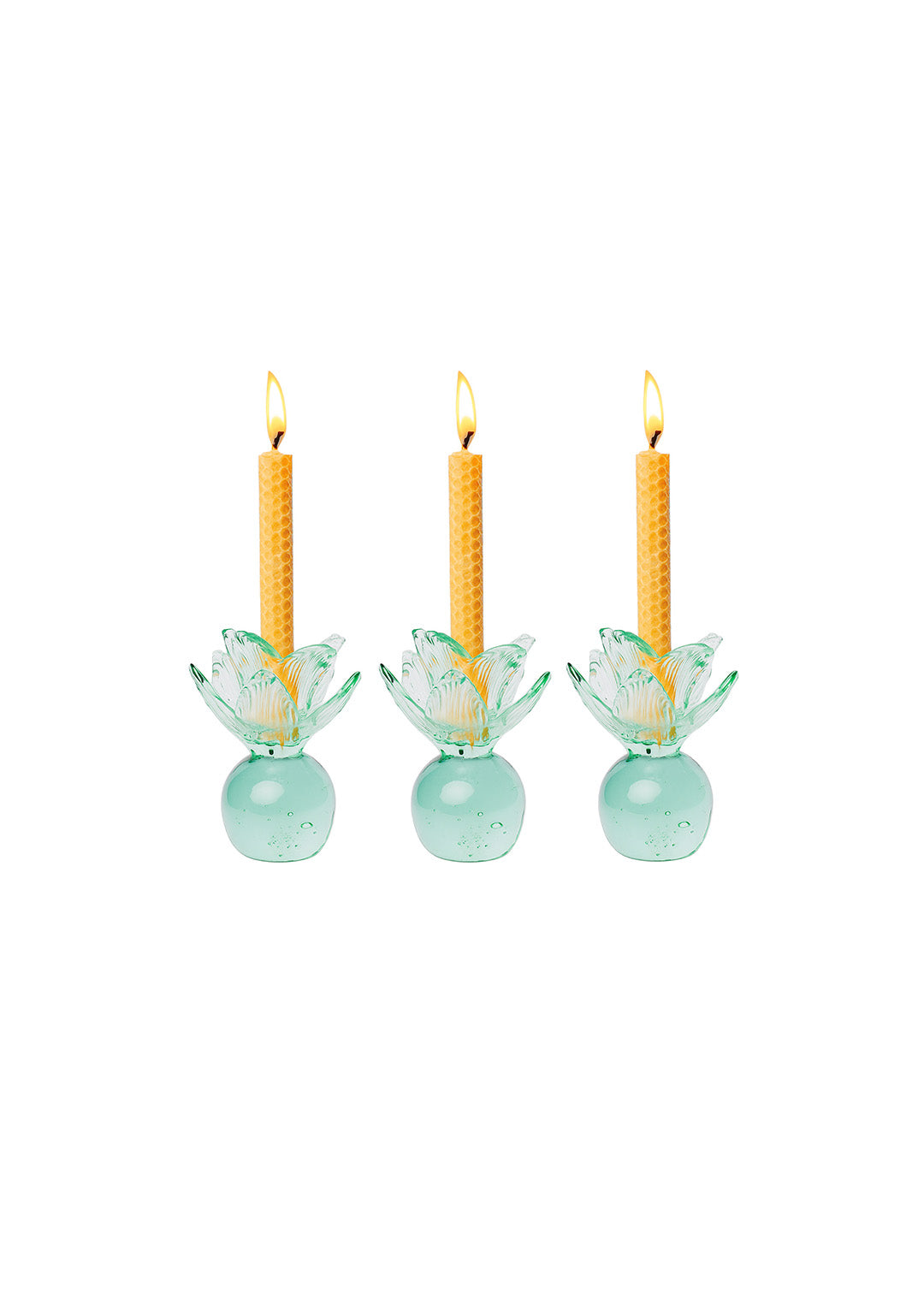 SET X3 CANDELABRO FLORA