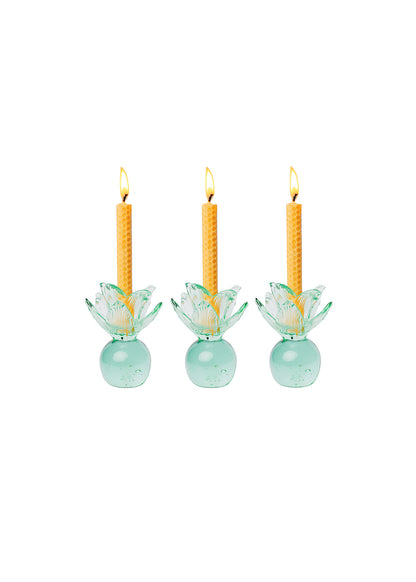 SET X3 CANDELABRO FLORA