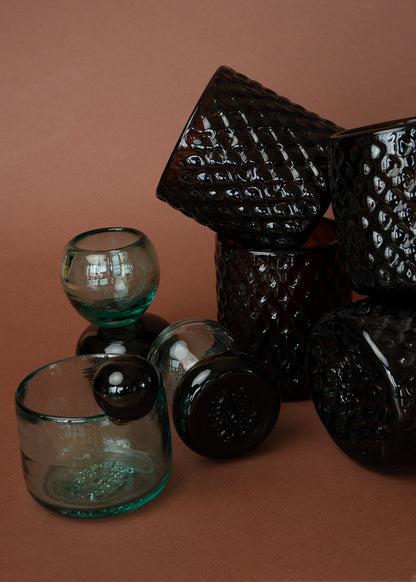 SET DE VASOS ÁMBAR x2