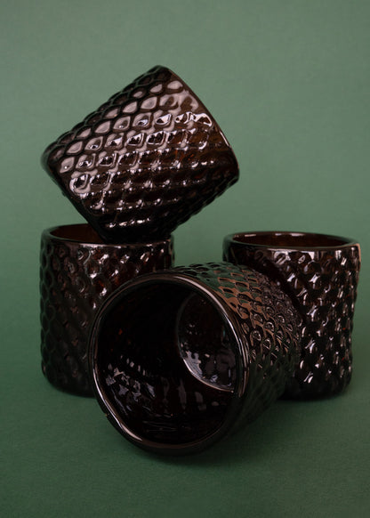 SET DE VASOS ÁMBAR x2