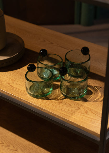 SET DE VASOS ACEITUNA x4