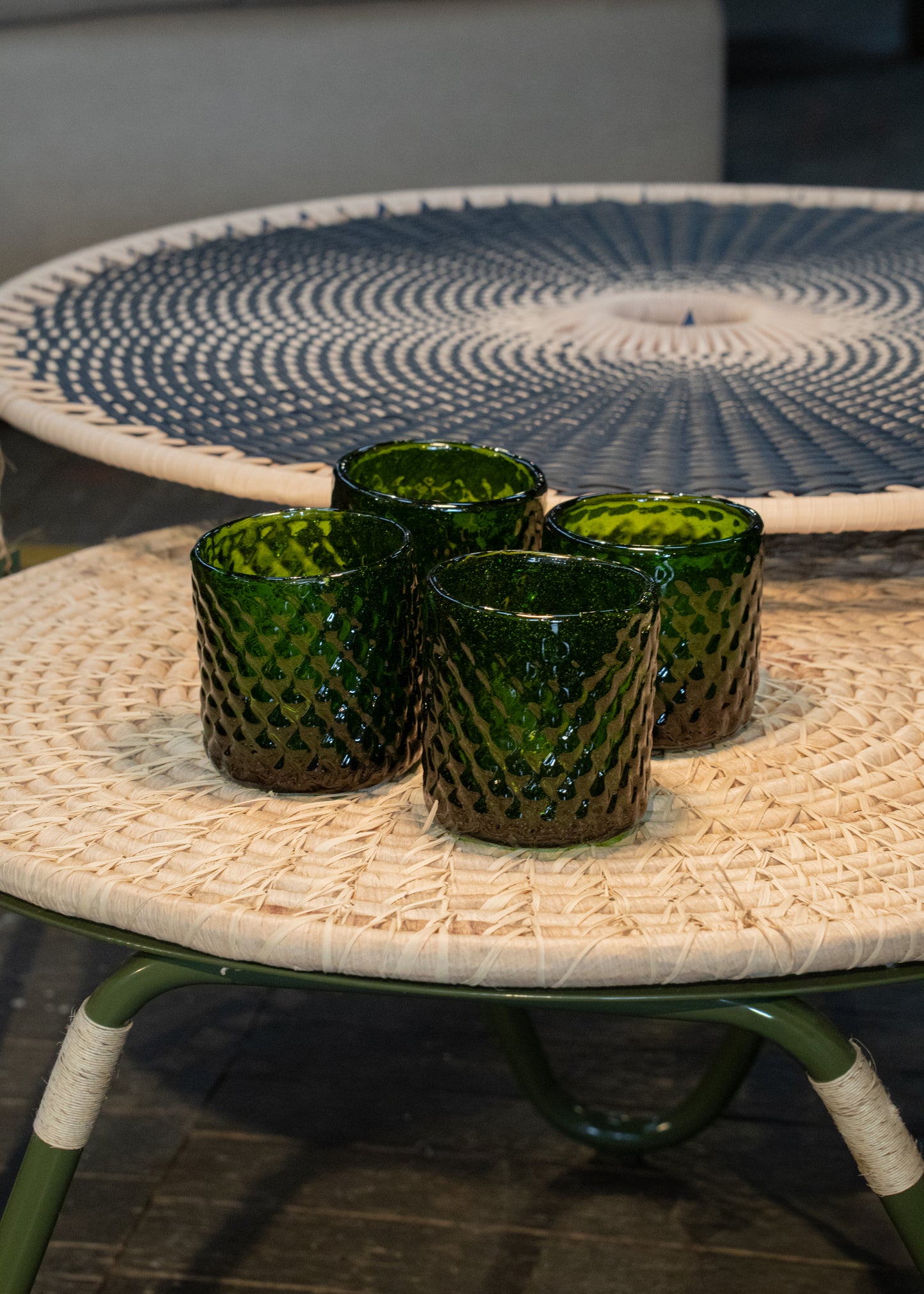 SET DE VASOS ESMERALDA X4