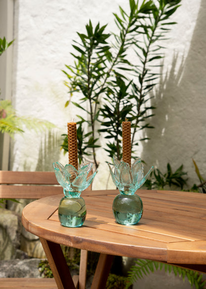 SET X3 CANDELABRO FLORA